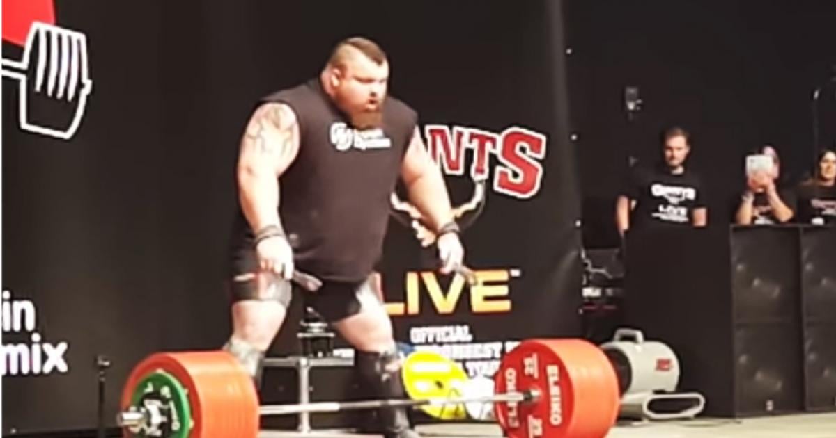 Eddie Hall 500kg Deadlift Face